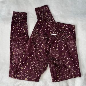 Aerie maroon high rise full length legging